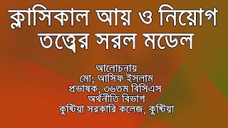 ক্লাসিক্যাল আয় ও নিয়োগ তত্ত্ব। #ক্লাসিক্যাল মডেল । ক্লাসিক্যাল পূর্ণ নিয়োগ মডেল ।