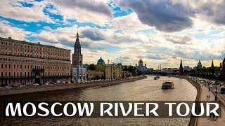 MOSCOW SIGHTSEEING 🇷🇺 | MOSCOW RIVER BOAT TOUR ⛴️