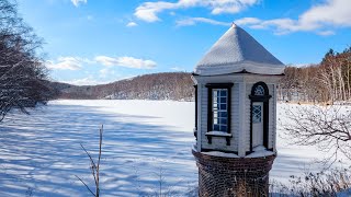 西岡公園散歩　I took a walk in the snow-covered Nishioka Park.