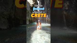 How To Find Secret Waterfall at Kourtaliotiko Gorge in Crete #shorts