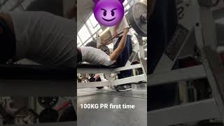 220lbs/100kg Bench press First time PR of the year