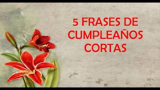 5 Frases De Cumpleaños Cortas Para Dedicar, Feliz Cumpleaños