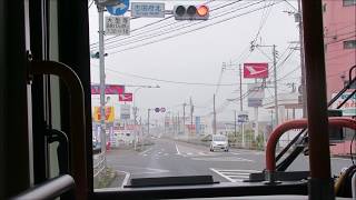 大分バス12925　敷戸北⇒元町⇒金池南二丁目　前面展望動画