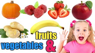 Fruits and Vegitables for kids | Fruits Name For Kids | Children , Toddlers and Kindergarten