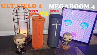 Ultimate Ears MegaBoom 4 vs Sony ULT Field 1 😧 $200 vs $128 Cylinder Bluetooth Speaker Matchup