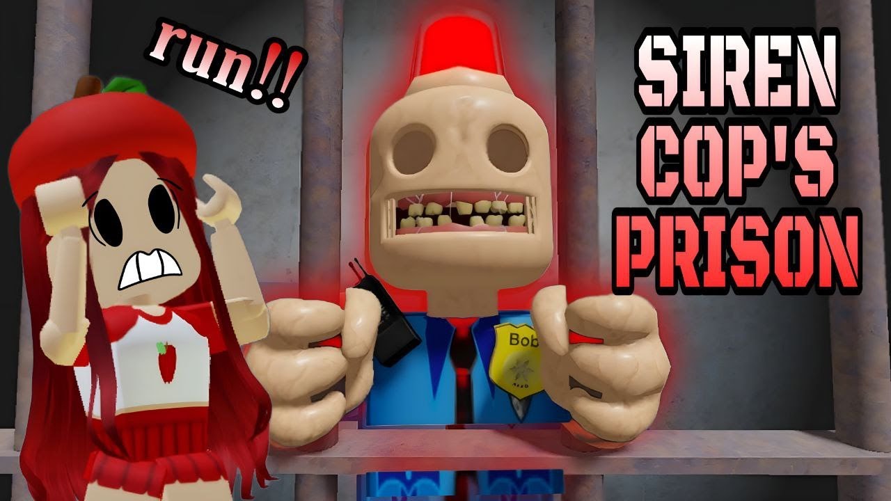 CAN I ESCAPE SIREN COP'S PRISON (SCARY OBBY) - FULL WALKTHROUGH SPEED ...