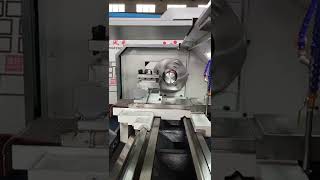 Machining Lathe 機械加工 管螺紋調試開始。車間視頻 機床調試 數控機床1106