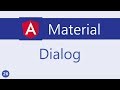 Angular Material Tutorial - 26 - Dialog