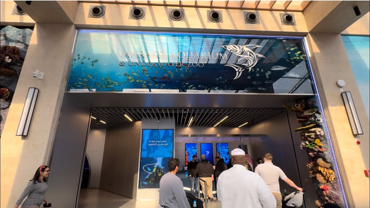 Marassi Aquarium Underwater Zoo Marassi Galleria Mall Walking Tour
