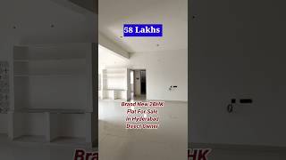 58 Lakhs - HMDA Brand New 2BHK Flat For Sale in Hyderabad - Direct Owner Sale: 9502018694,9032710274