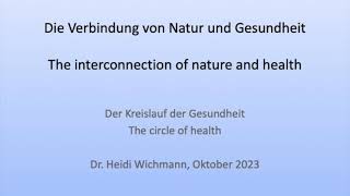 Die Verbindung von Natur und Gesundheit - Dr. Heidi Wichmann