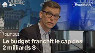 Le budget de la Ville de Québec franchit le cap des 2 G$