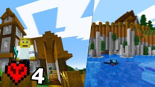 Epic Cliffside Transformation and Building our Farmhouse! Minecraft #4