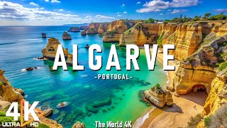 Algarve, Portugal 4K - Unveiling the Wonders of Portugal's Coastline - Calming Music