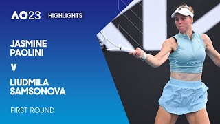 Jasmine Paolini v Liudmila Samsonova Highlights | Australian Open 2023 First Round