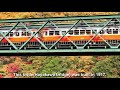 autumn leaves and hakone mountain railway 早川橋梁の紅葉と箱根登山鉄道2017