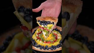 Fruit Pizza 🍕 #asmr #food #cooking #foodie #asmrcooking #cookie #pizza #fruit #shorts