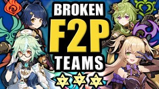 BUILD THESE F2P TEAM COMPS! ★Best Genshin Impact Teams & Characters Guide★