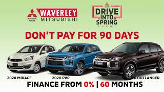 Don't Pay for 90 Days starting January 2020 at Waverley Mitsubishi