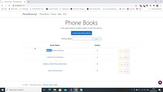 PhoneBook Demo