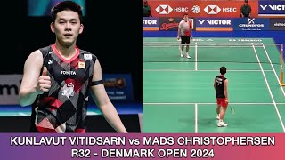 Kunlavut Vitidsarn vs Mads Christophersen | Badminton Denmark Open 2024