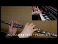 真夏の果実 サザンオールスターズ【 フルート u0026ピアノ flute u0026piano cover 】歌詞付き