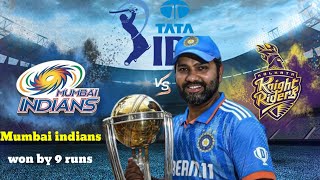 KKR vs MI Highlights IPL 2017: Kolkata knight Riders beats Mumbai indians by 9 runs।