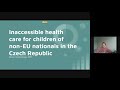 Inaccessible health care for children of non-EU nationals in the Czech Republic