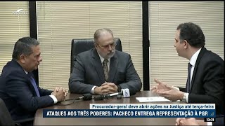 Em documento entregue à PGR, Rodrigo Pacheco pede punição aos invasores