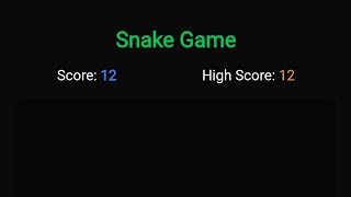 Snake Game Project Using HTML, CSS & JavaScript | Web Game Tutorial