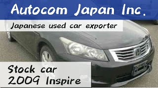 F 2009 HONDA INSPIRE CP3 Autocom Japan stock car Japanese Used Car Exporter 601570