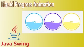 Java Swing - Liquid Progress Animation