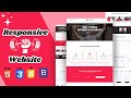 Responsive Gym & Exercise Website Design || HTML, CSS & JS