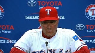 MIN@TEX: Banister on loss to the Twins, Perez outing