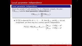 Parameter learning 9: Bayesian (parameter) estimation in Bayesian networks