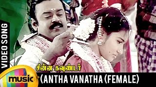 Antha Vanatha Pola Video Song | Female Version | Chinna Gounder Movie | Vijayakanth | Ilayaraja
