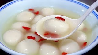 Don't cook glutinous rice balls directly in a pot under boiling water. I will teach you a trick