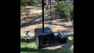 Outdoor demonstration -  Bose S1Pro paired with Turbosound iP300 with EV ELX200-12sp Subwoofer