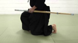 03 Kendo Basics I - sitting in seiza closeup