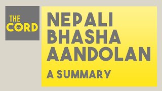 Nepali Bhasha Aandolan | A Special Report | Pankaj Shastri | The Cord