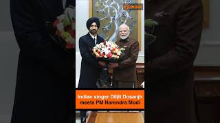 Indian singer Diljit Dosanjh meets PM Narendra Modi