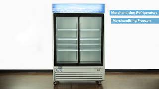 Avantco Sliding Door Merchandiser Refrigerator