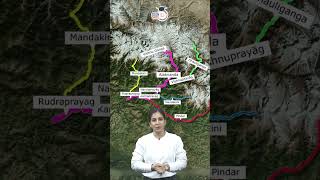 Panch Prayag of Uttarakhand Explained in 1 Minute! #Shorts #UPSC #IAS