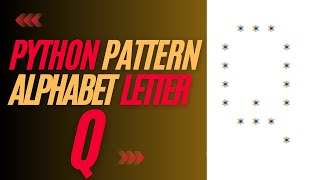 Drawing Alphabet Letter Q using Python | Python Pattern Program | Printing Pattern | Python Tutorial