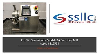 FitzMill Comminutor Model L1A Benchtop Mill