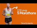 Marathon training tips | train SMARTER, not HARDER