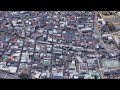 4k uhd 東京都 世田谷区 上北沢 京王電鉄 京王線 上北沢駅周辺の空撮アニメーション