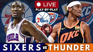 Philadelphia 76ers vs Oklahoma City Thunder Play-By-Play \u0026 Live Scoreboard