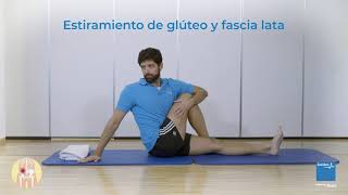 Estiramiento de glúteo y fascia lata