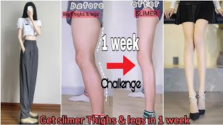 Top Exercises For Legs | Get Lean Thighs & Legs in 1 Week | Legs Workout Challenge